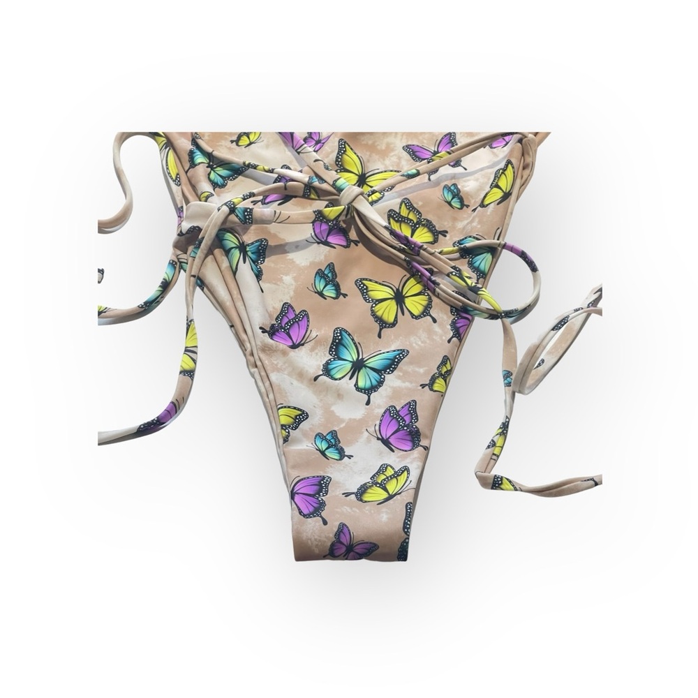 new Moana Bikini🝮 Reversible Bring It Brittany Butterfly Wrap Swimsuit 🝮 Small - Picture 7 of 16